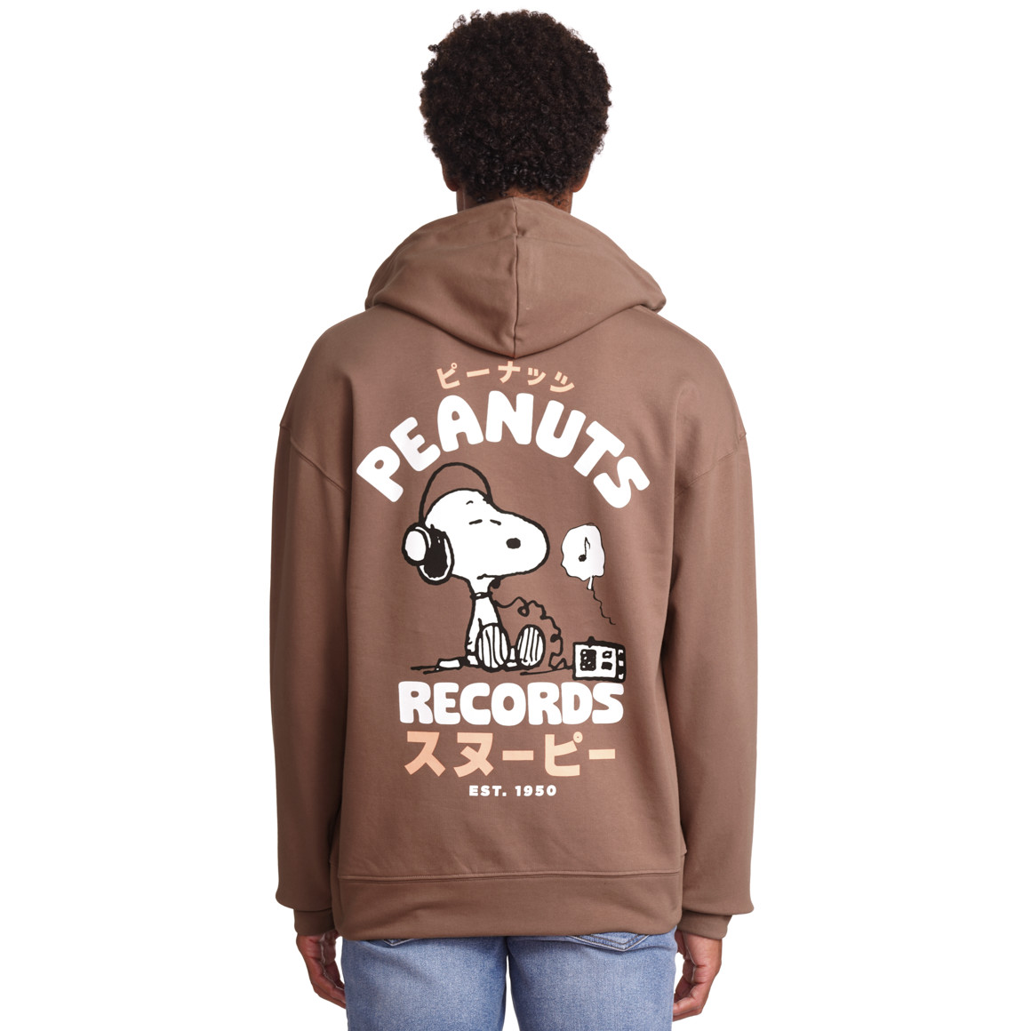 Jonas Nielsen Peanuts Hoodie mit Rücken-Print braun