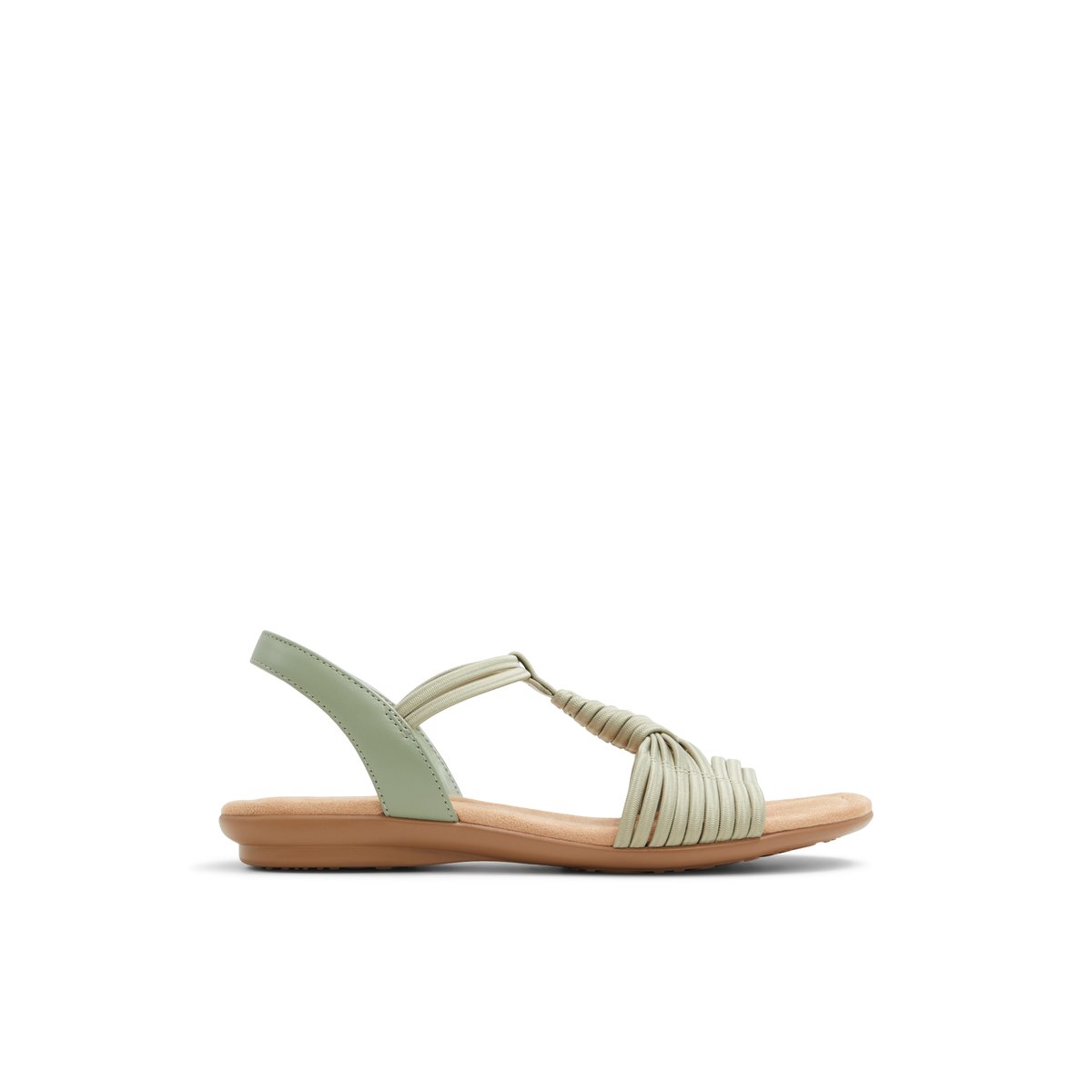 SOLEMATE-Etharehan-Sandales à lanières - Talon plat - Vert Clair