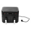 Airfryer med dobbel kurv 2x4 l 2400 W