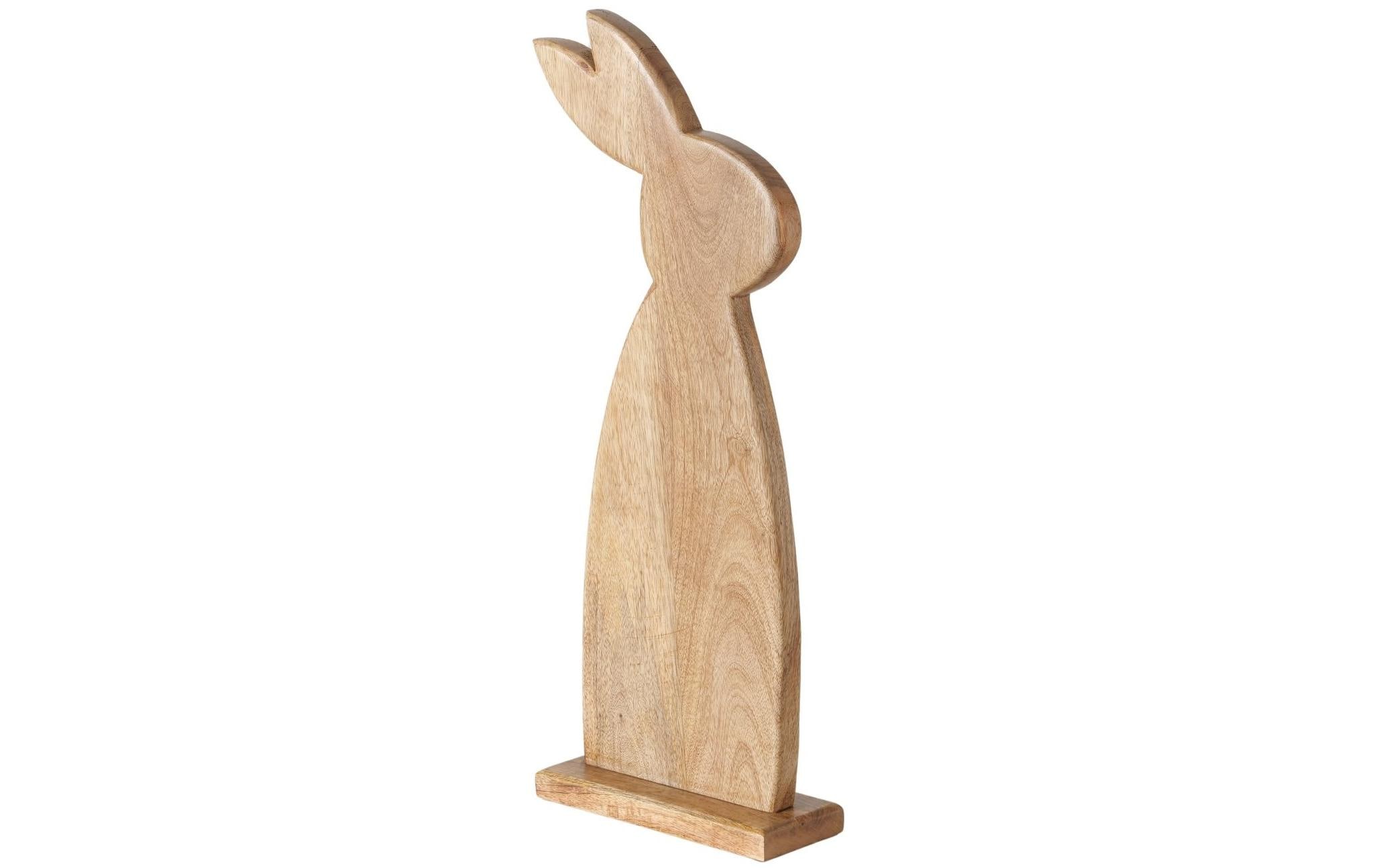 Aufsteller Hase Nesli 62 cm, MangoholzOsterdeko aus Holz