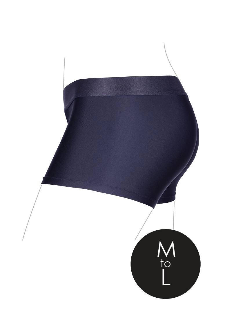 Ouch! Strap-on Boxer met vibrerende bullet  - maat M/L - zwart