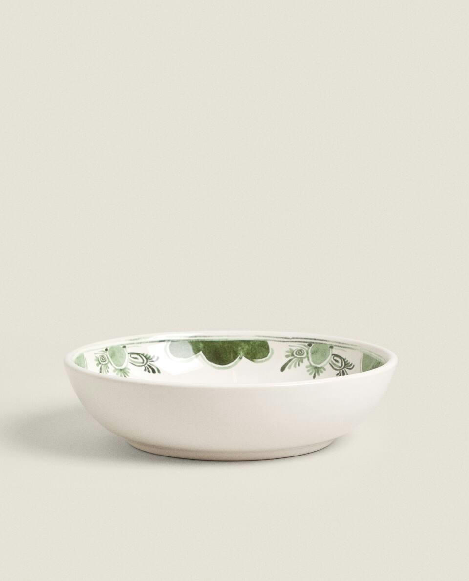 PRATO DE SOPA DE FRUTAS EM CERÂMICA