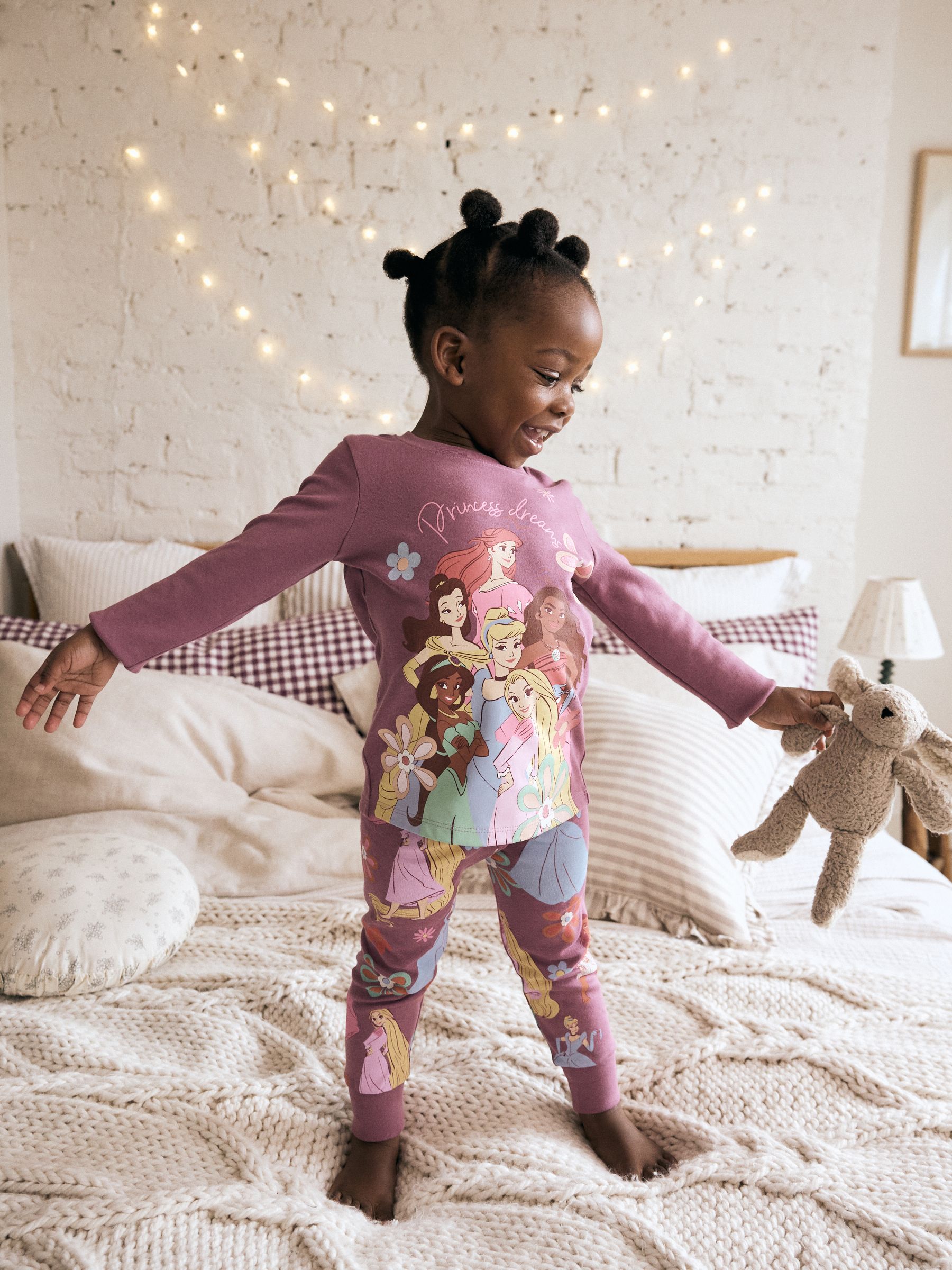 Paars - Disney Princess Snuggle Pyjamas (9mths-10yrs)