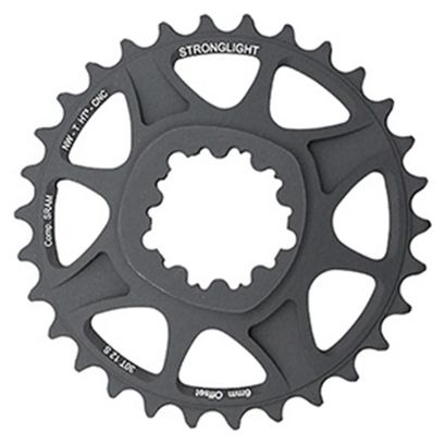 PLATEAU VTT DIRECT MOUNT POUR SRAM XX1-X01 STRONGLIGHT HT3 MONO 30DTS NOIR ALU 12V. (DEPORT 6mm)