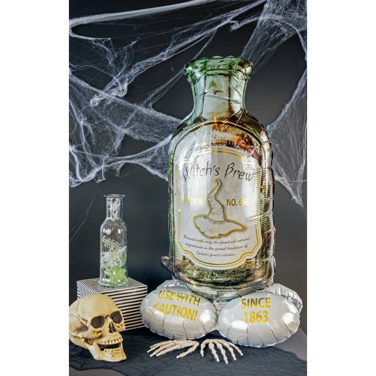 Halloween Helium Ballon Toverdrank Met Standaard Leeg 95cm
