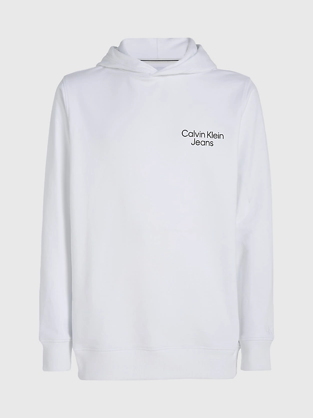 Moletom com capuz em tecido atoalhado estampado com logotipo.
