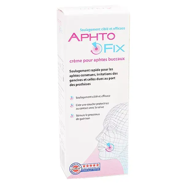 Creme bucal Aphtofix para tratamento de aftas, 10g
