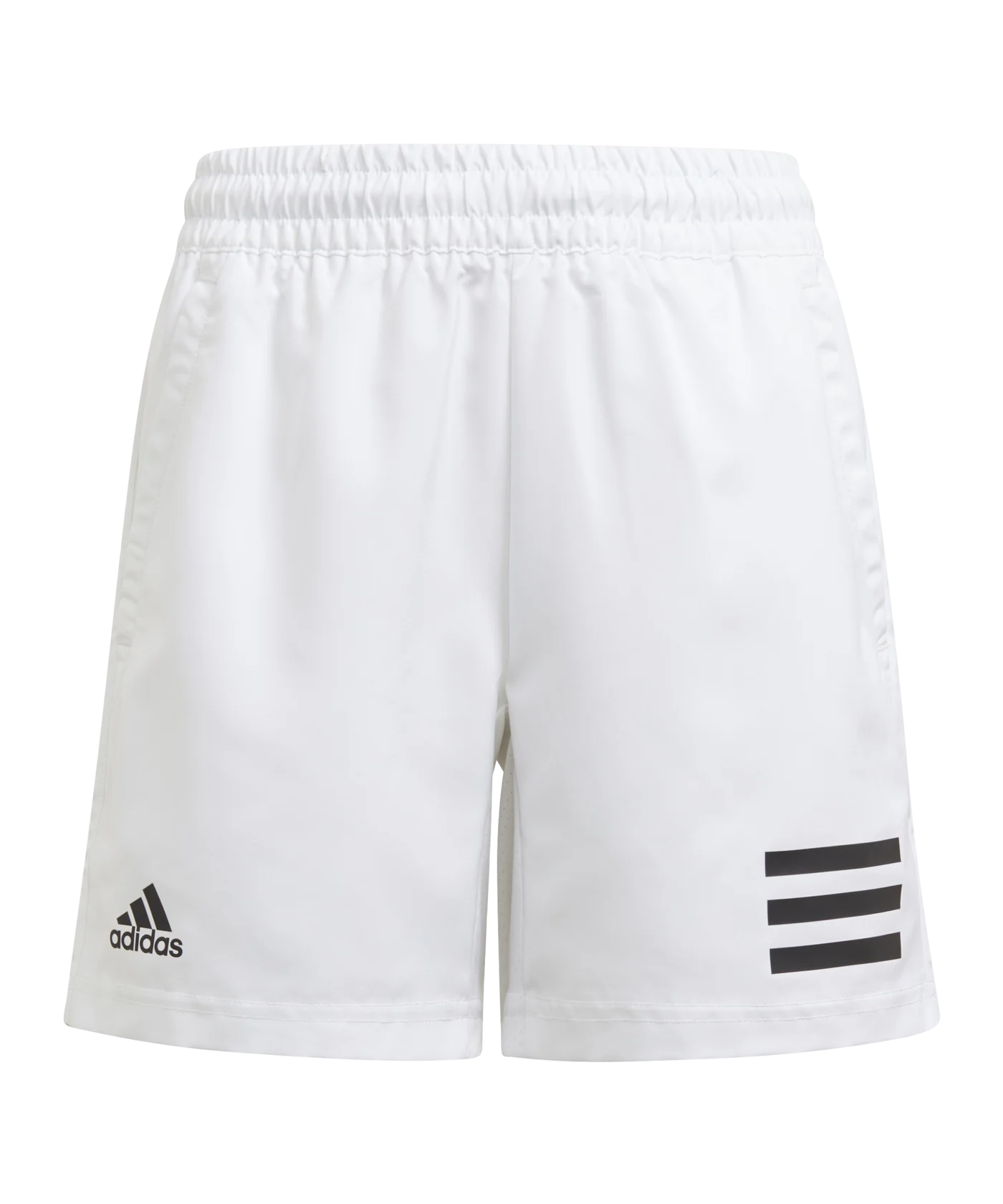 adidas Club 3 Stripes Short Kids Weiss Schwarz