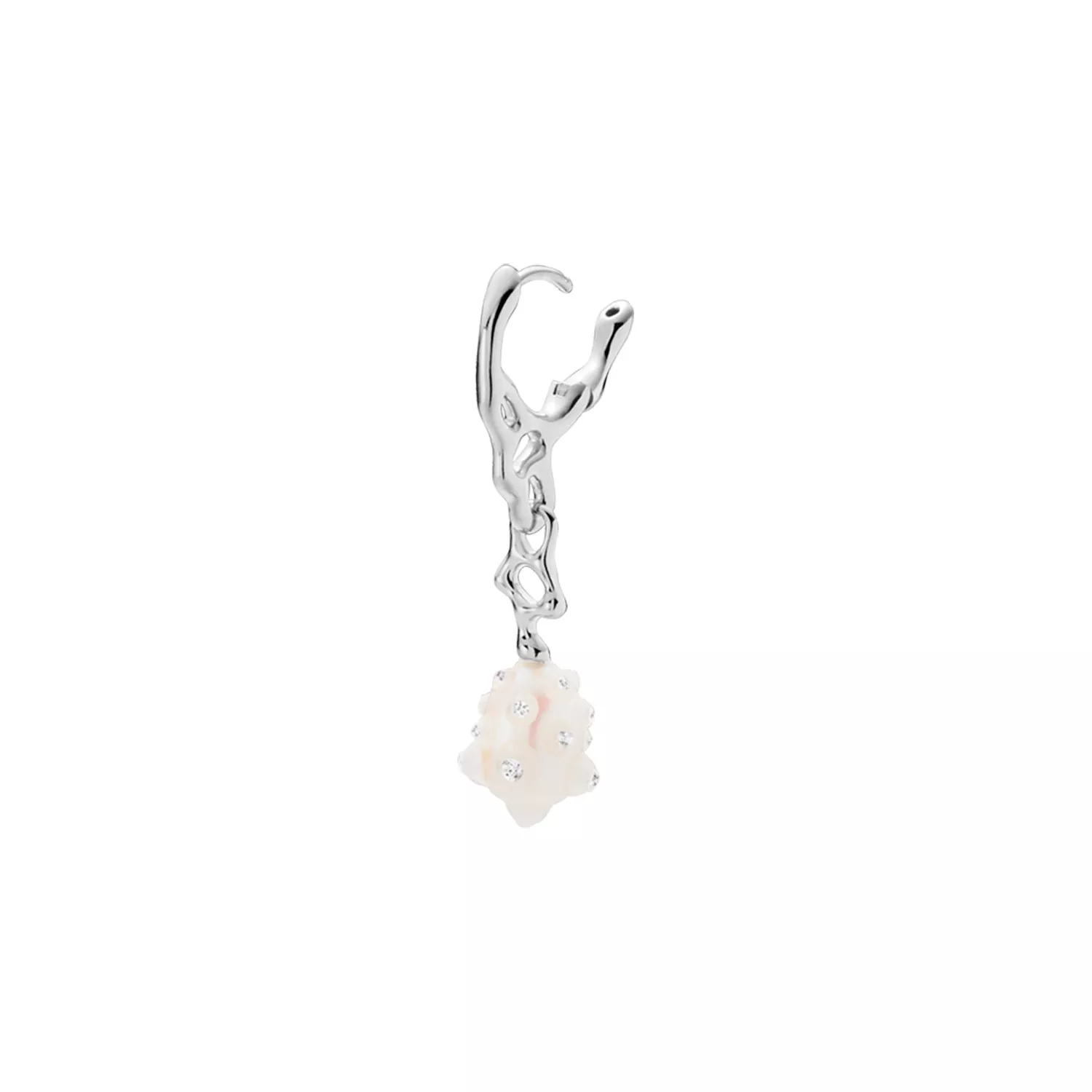 Maria Black Peblinge Royal Ørering Single Sølv 101027AG