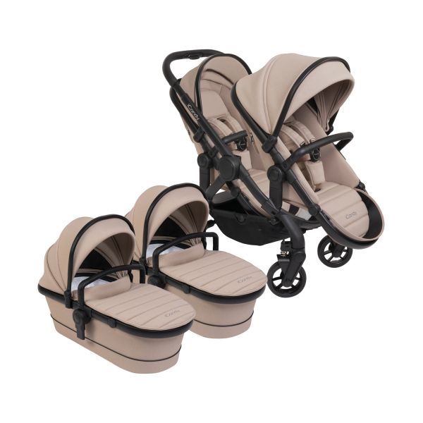 ICandy Peach 7 Twin Kinderwagen - Essentiel Bundel - Cookie