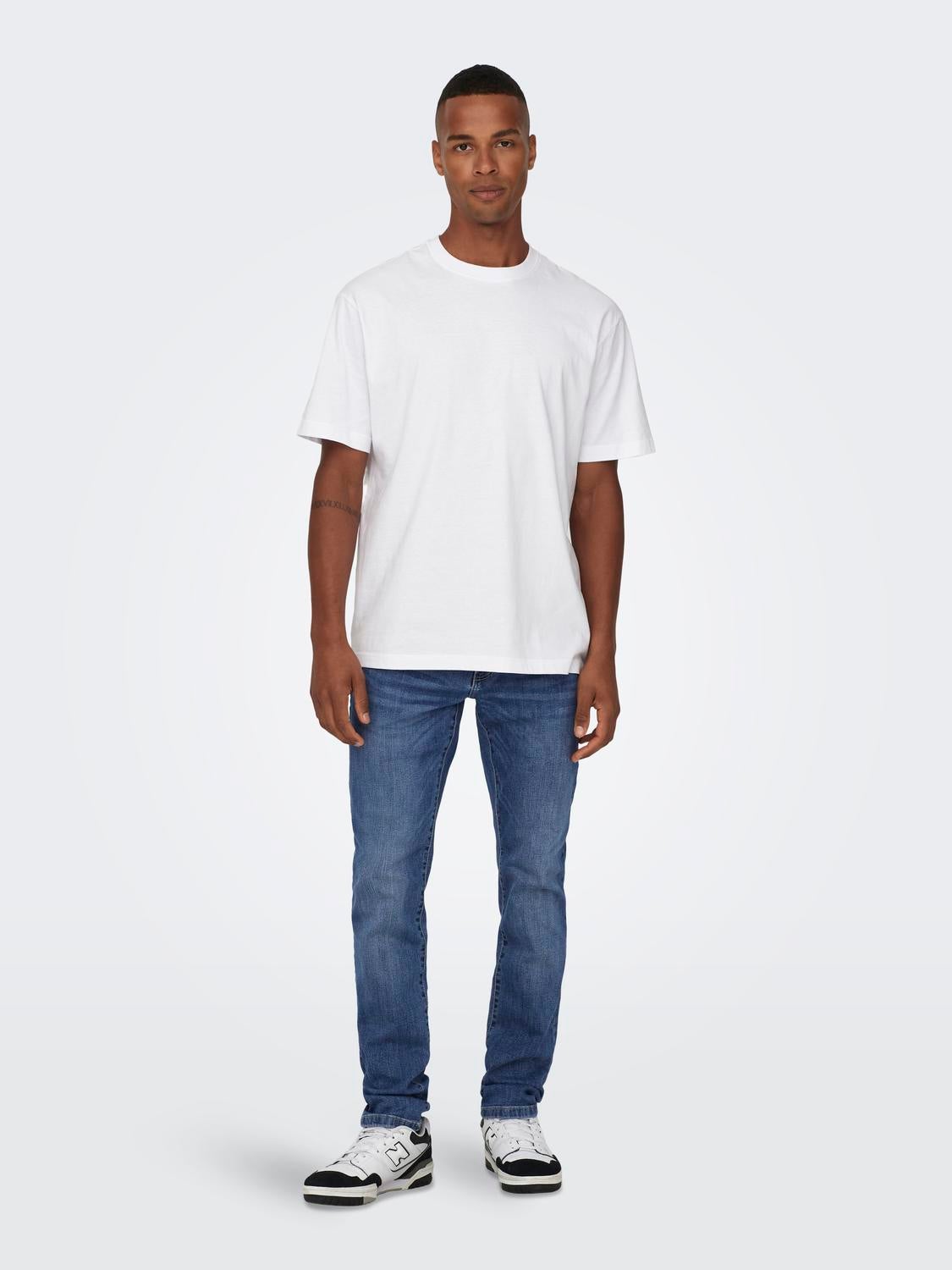 ONSWEFT Mittlere Taille Normal geschnitten Jeans Medium Blue Denim