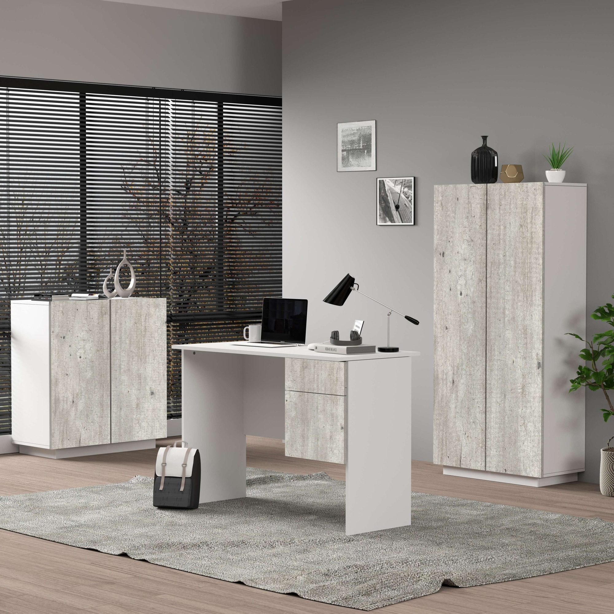 INOSIGN Aktenschrank »Coro, Mehrzweckschrank, Büroschrank mit 2 Türen« & verstellbare Einlegeböden, Höhe 86 oder 166 cm, Made in Italy