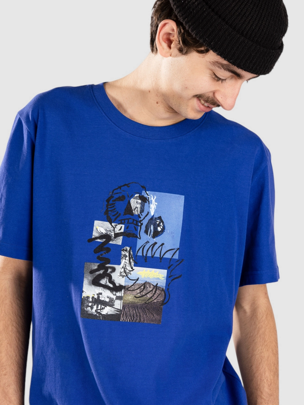 Poetic Collective Skull T-Shirt blue