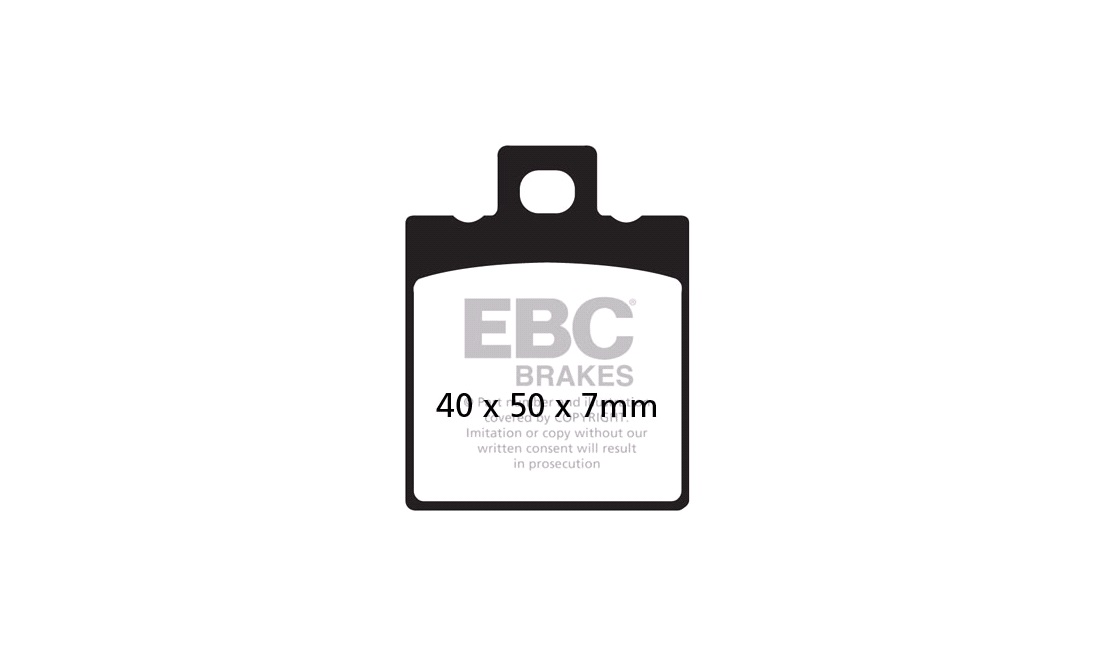 Br.klodser bag EBC HH, Cagiva 500 85-87
