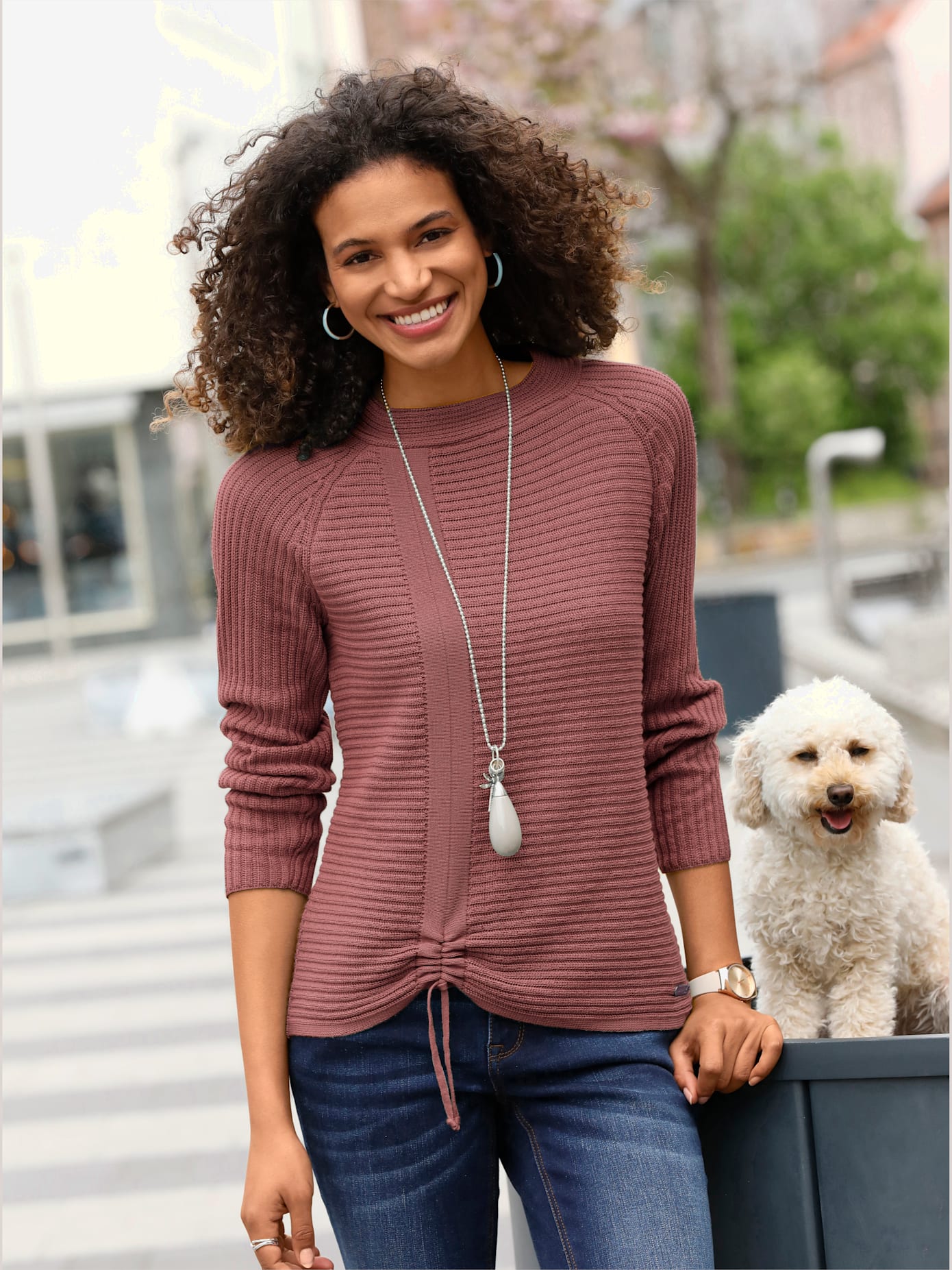 Pull à manches longues 50% coton