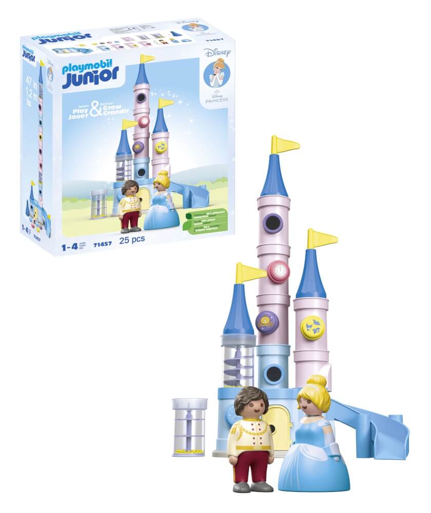 PLAYMOBIL 71457 1.2.3 & Disney: Cinderellas Schloss