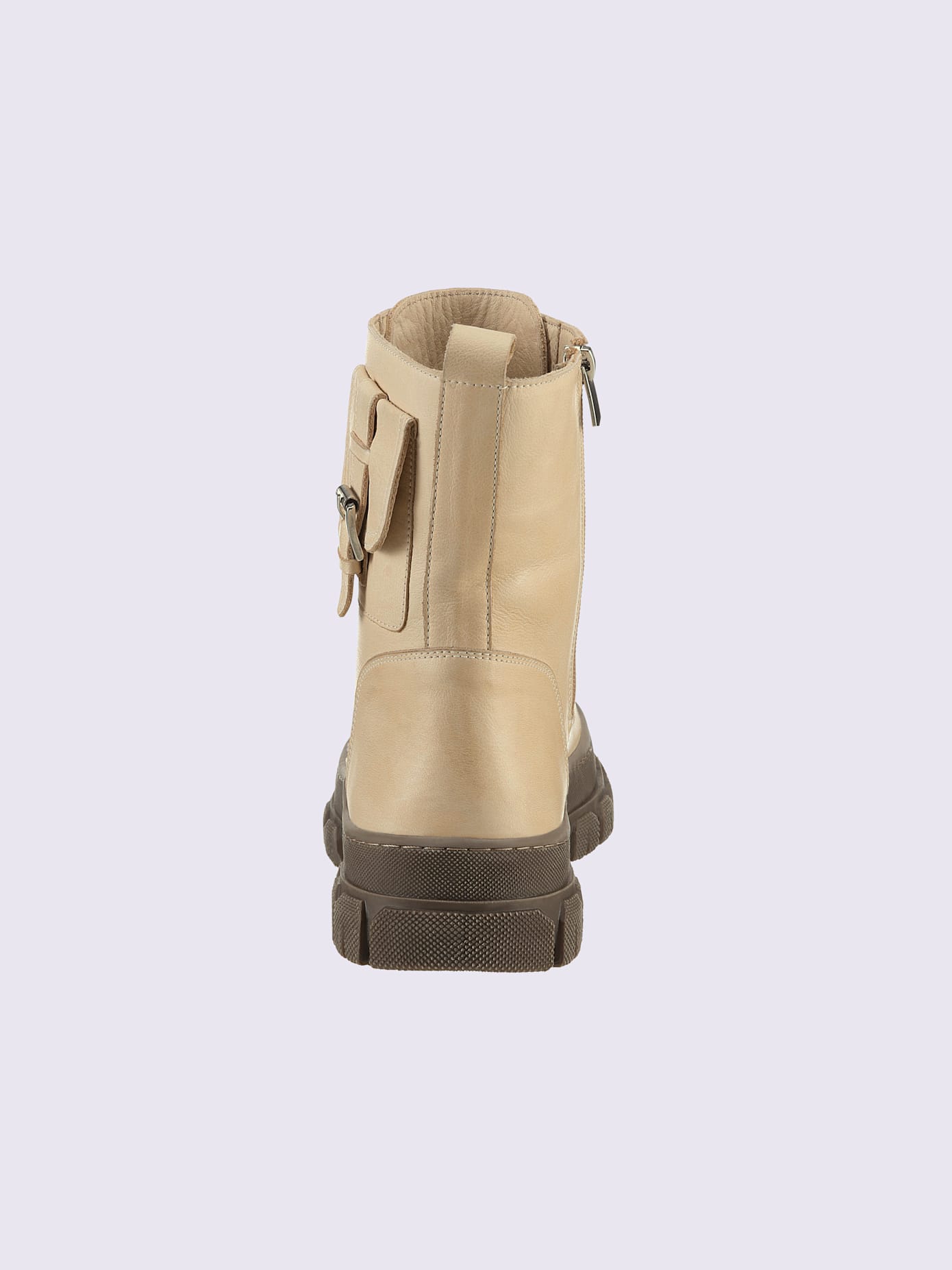 Bottines à lacets cuir nappa de vache