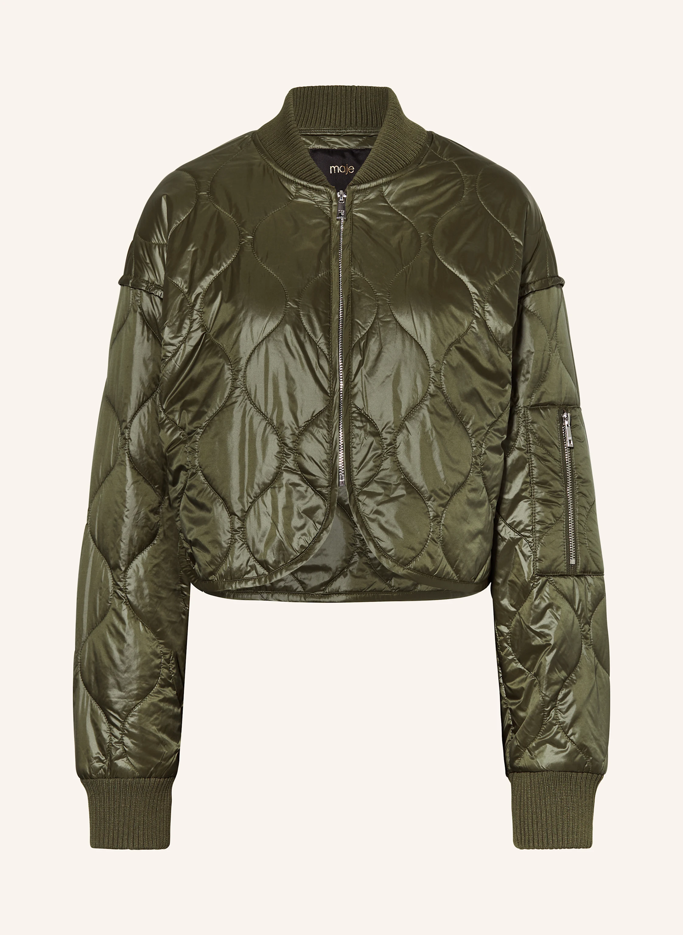 maje Cropped-Steppjacke