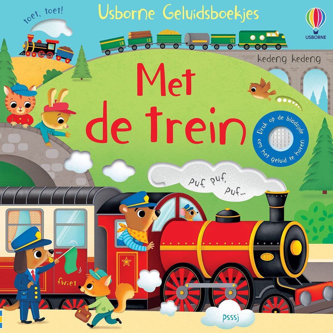 Uitgeverij usborne geluidenboek met de trein