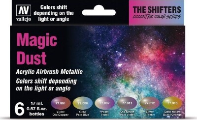 Vallejo - Shifters Magic Dust Maling Sæt Til Modelhobby - 6X17 ML