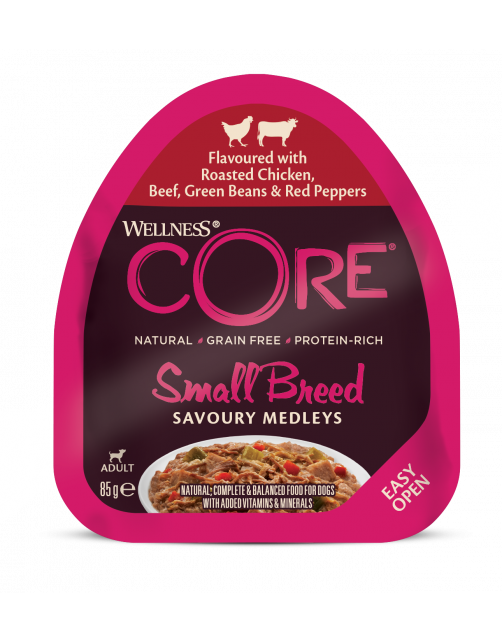 Wellness Core Small Breed Savoury Medleys 85 g - Hondenvoer
