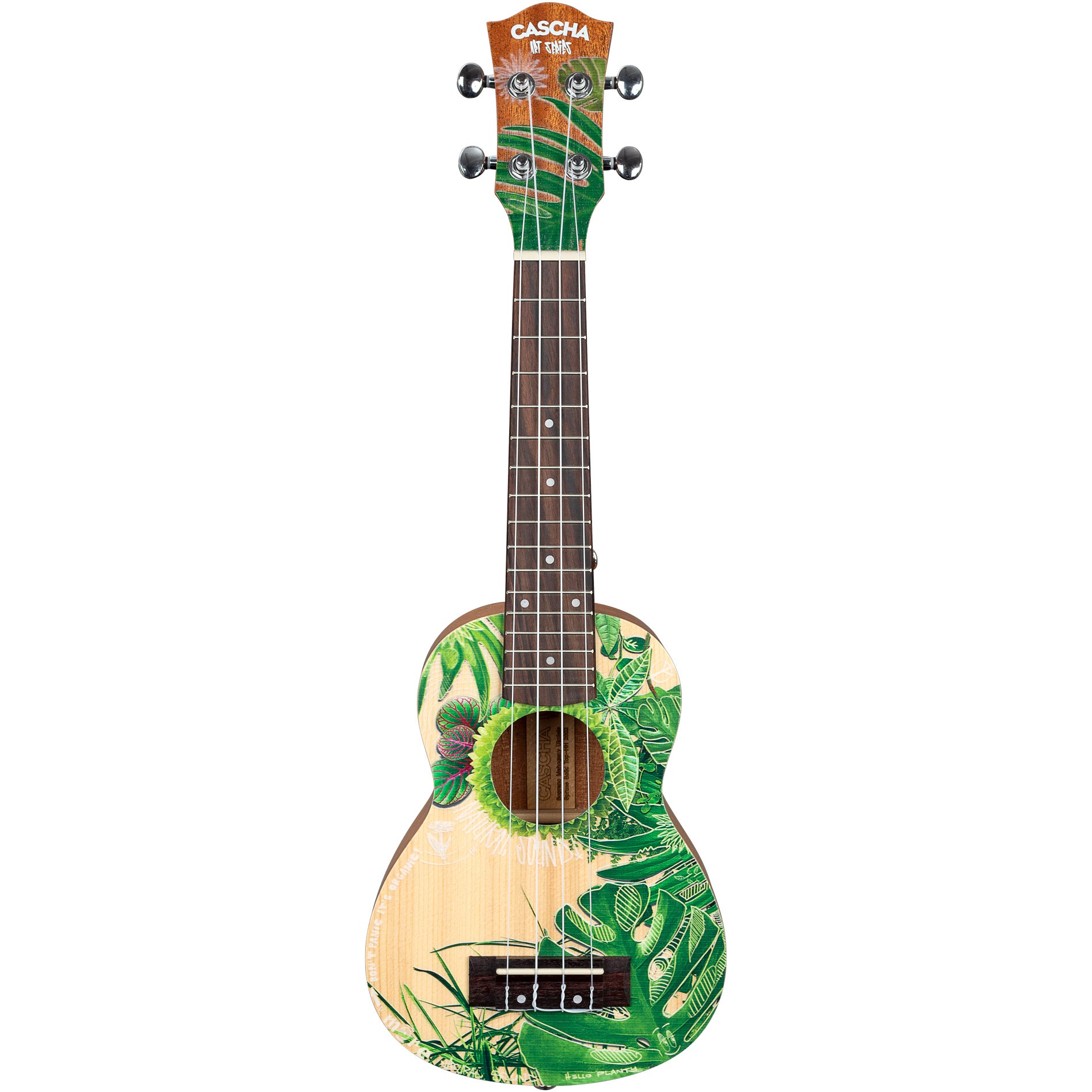 Cascha HH 2602 Sopran Art Series Leafy sopraan ukelele set