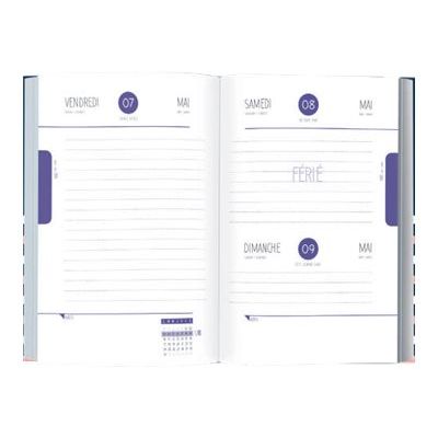 Agenda Little Marcel - 1 jour par page - 12,5 x 17,5 cm - marine - Oberthur