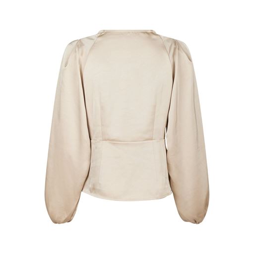 Neo Noir Istana Heavy Sateen Bluse, Champagne, 42