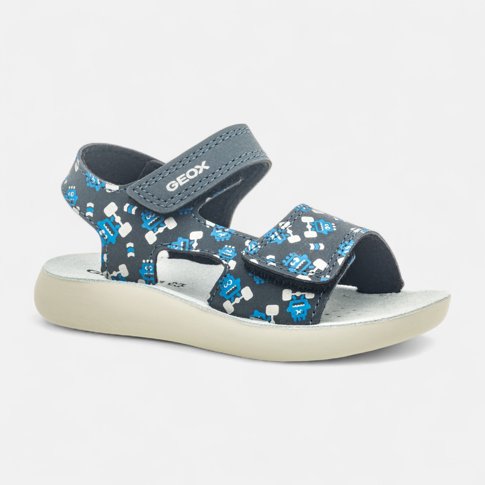 Mules semelle liège Garçon bleu marine