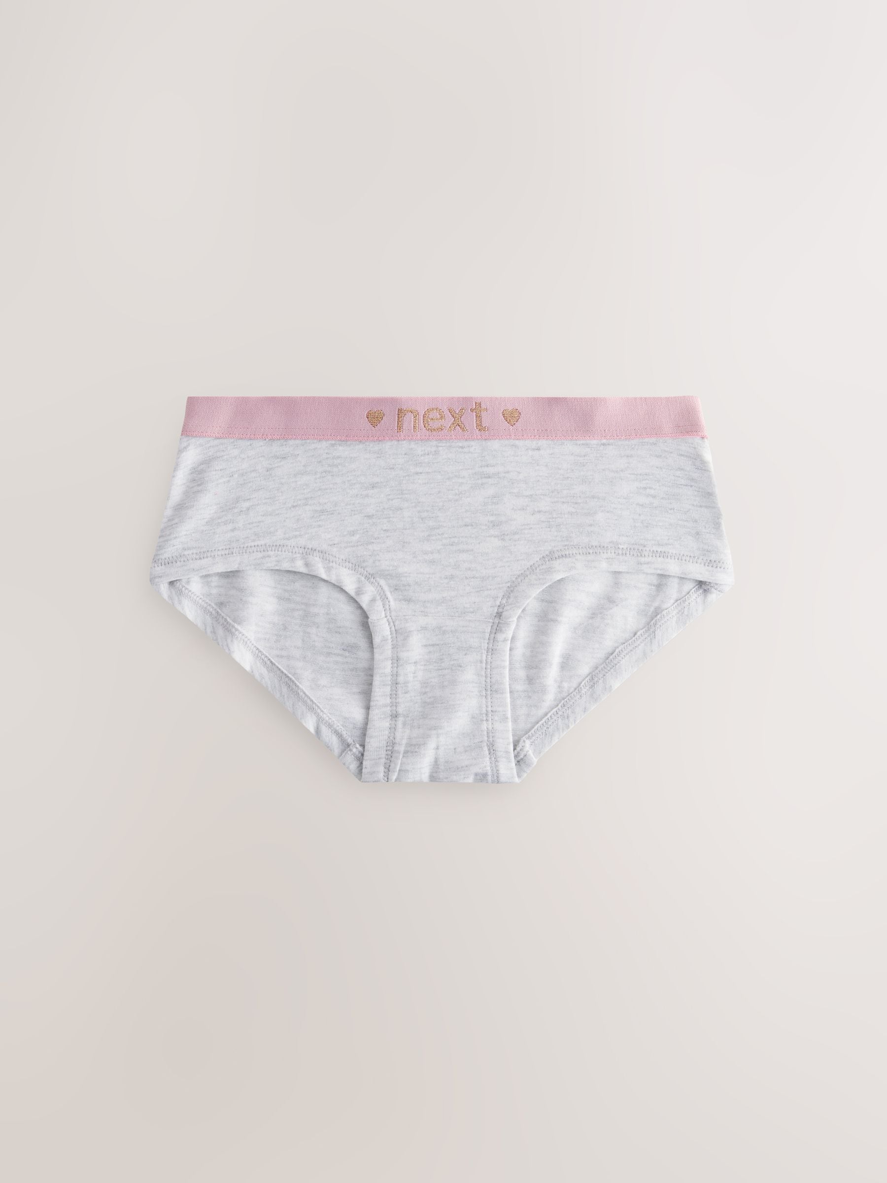 Roze/grijs - Verpakking van 7 hipsters (2 - 16 jr)