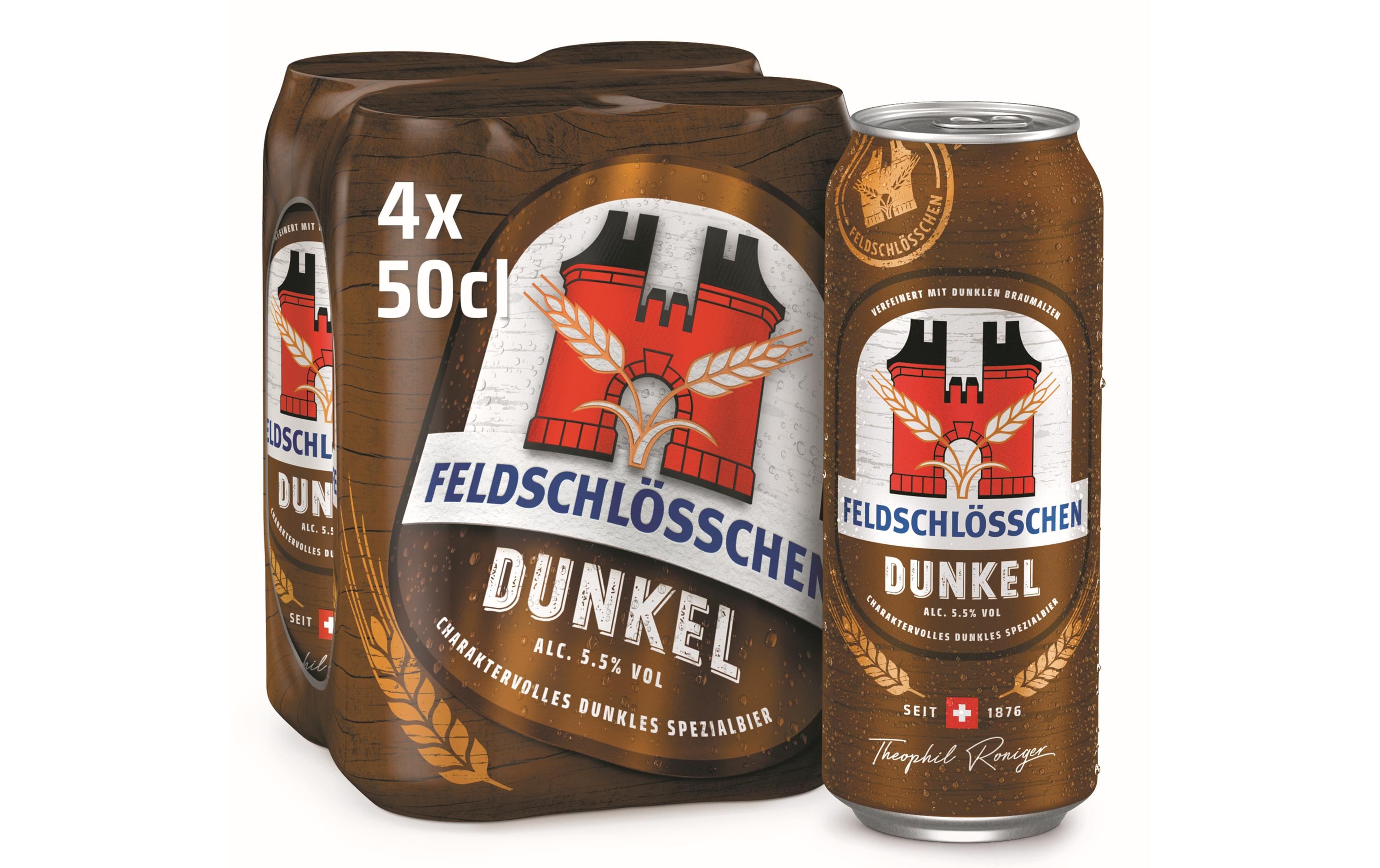 Bier Dunkel 4 x 0.5 lDunkles Lagerbier aus der Schweiz