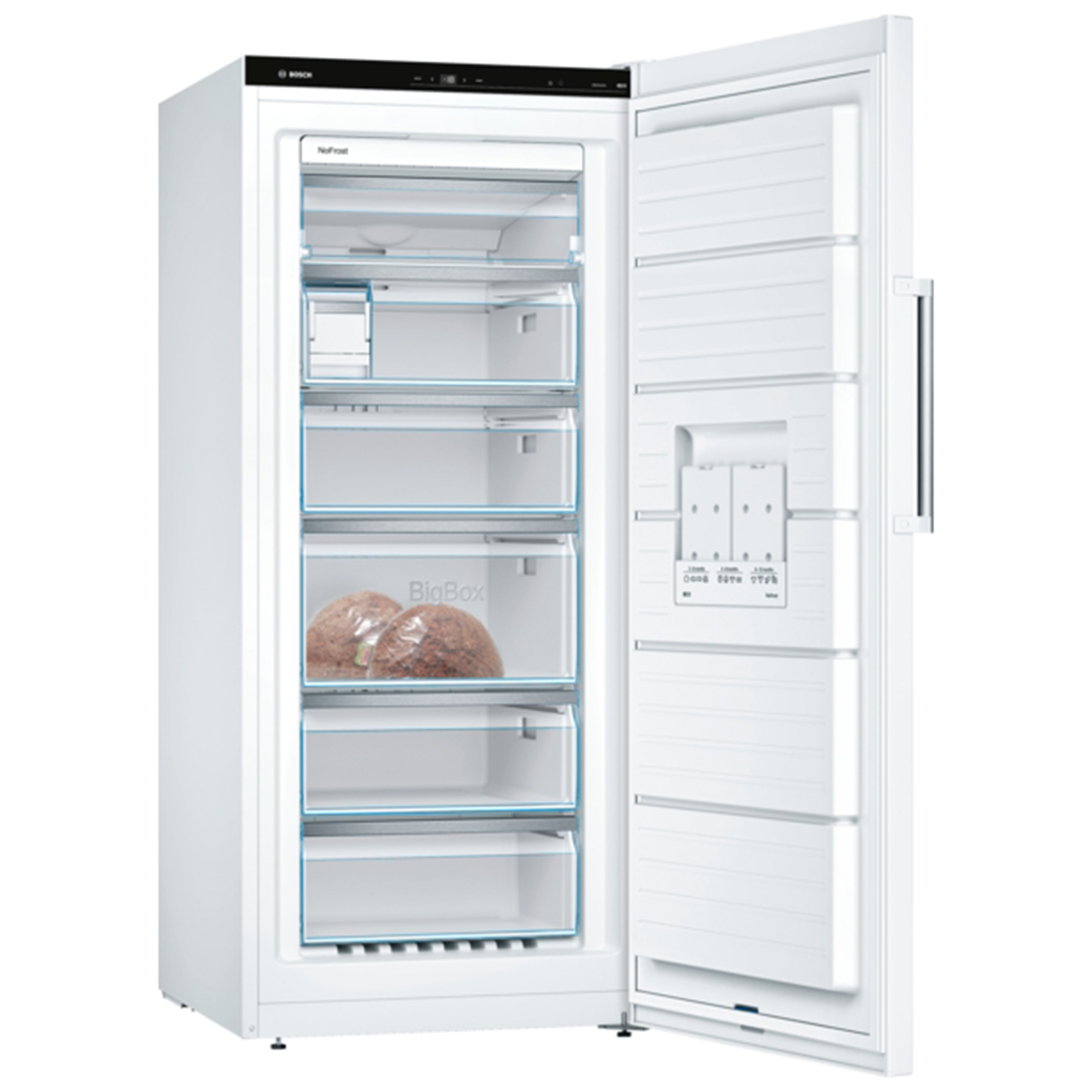 BOSCH Gefrierschrank GSN51AWCV - weiß - D