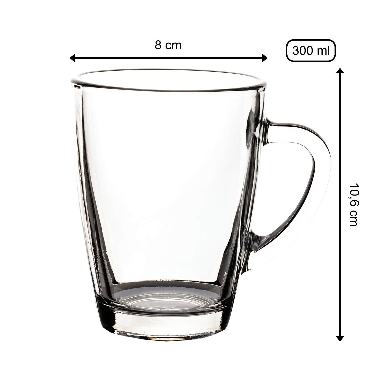 Van Well Kaffeebecher Teebecher Nordic 300 ml 48er Set