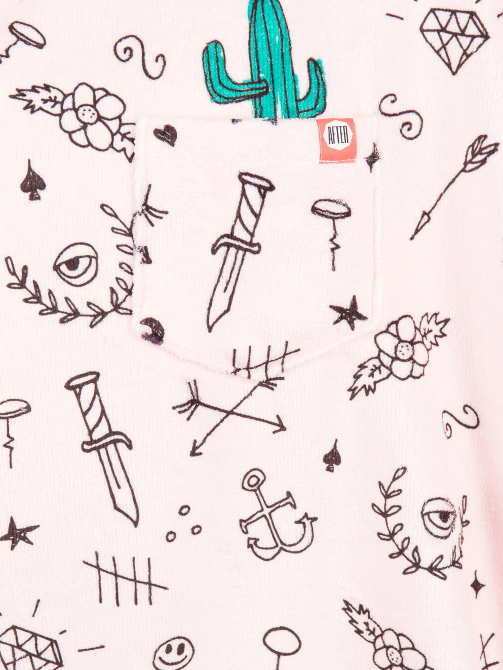 After Hype Surf Poncho pale pink