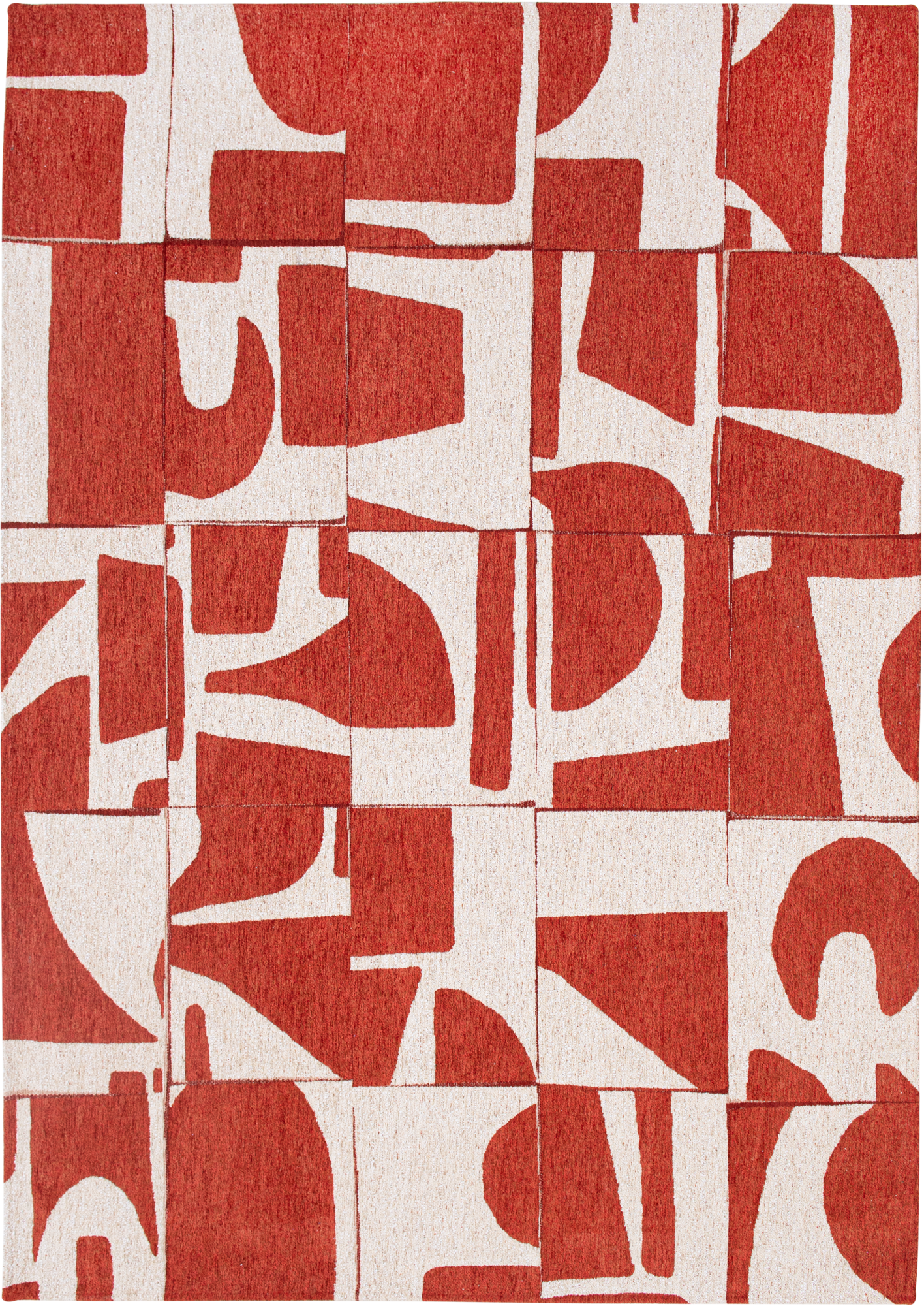 Ecorugs vloerkleed Papercut rood 200x280 cm