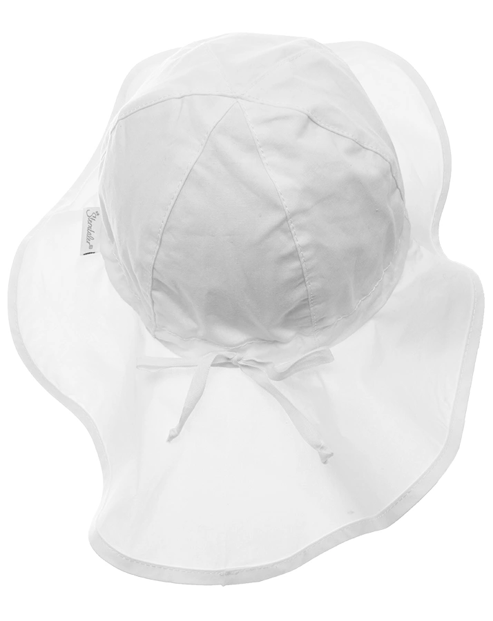 Sonnenhut BASIC SOMMER mit Nackenschutz in weiß