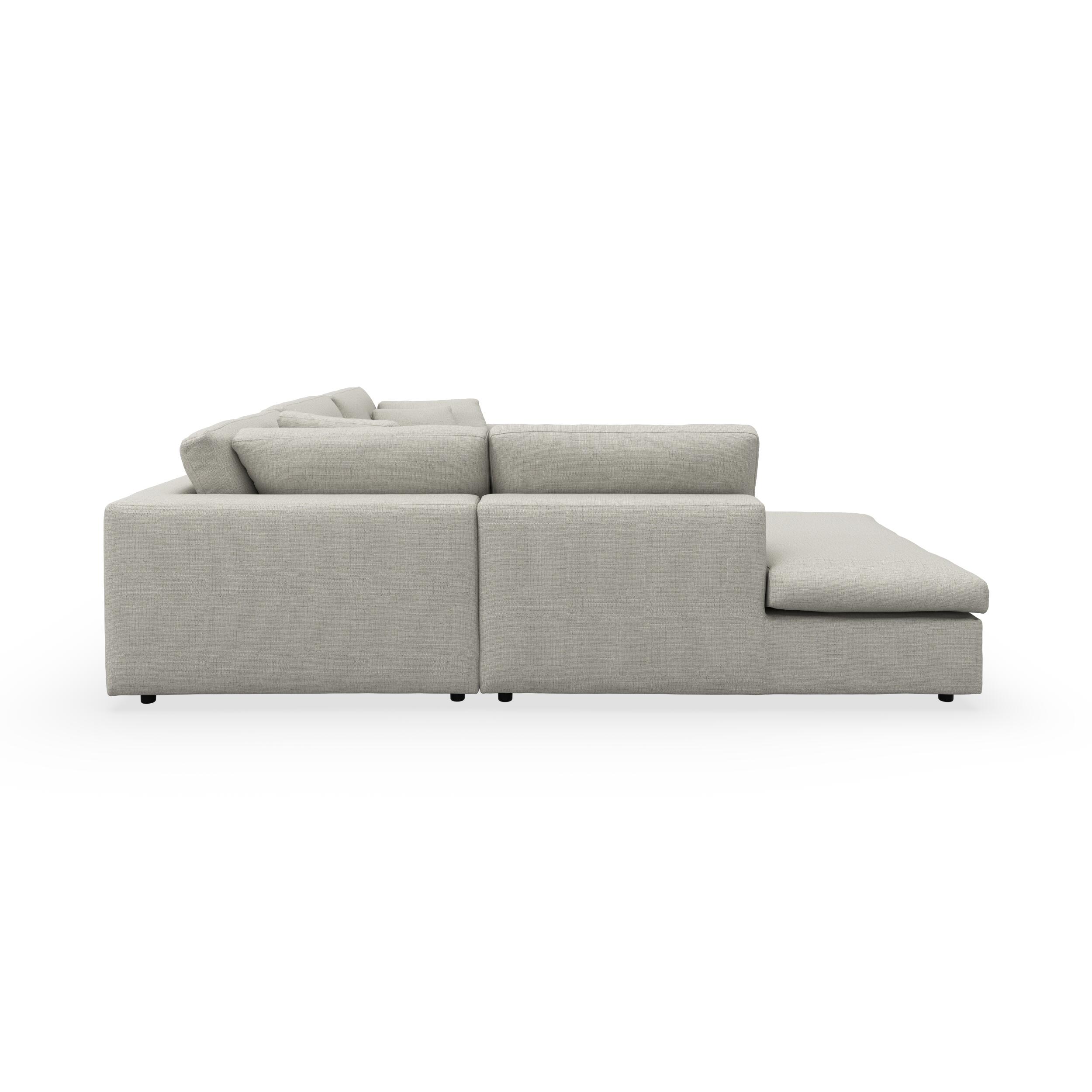 Angolo venstrevendt sofa med pufafslutning