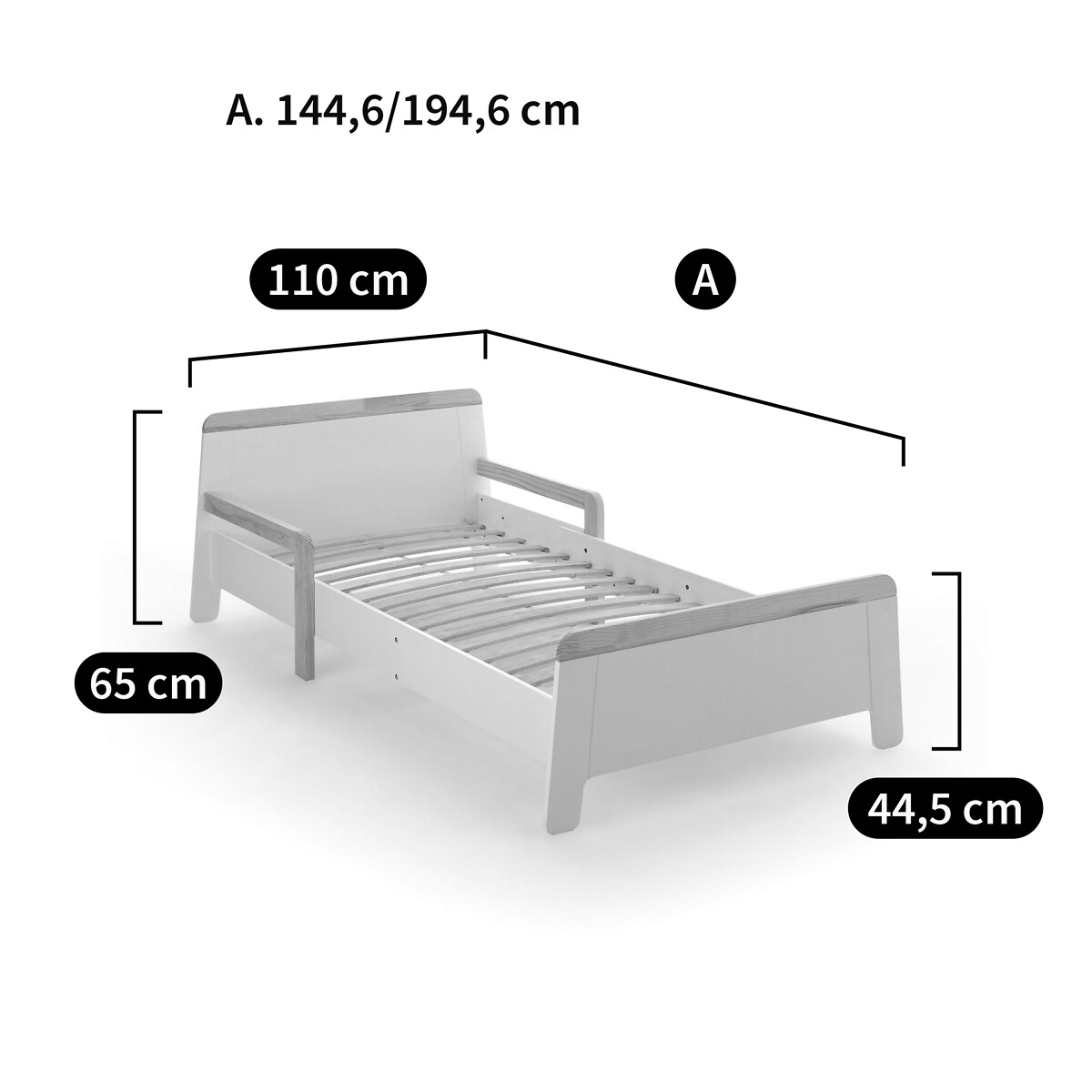 LA REDOUTE INTERIEURS<br>Cama infantil em evolução, Arturo