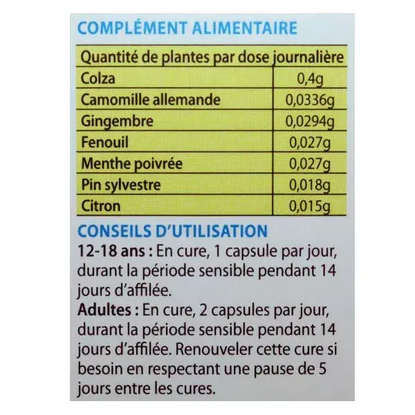 Cápsulas Pranarom Allergoforce Comfort para Olhos e Nariz - 30 cápsulas