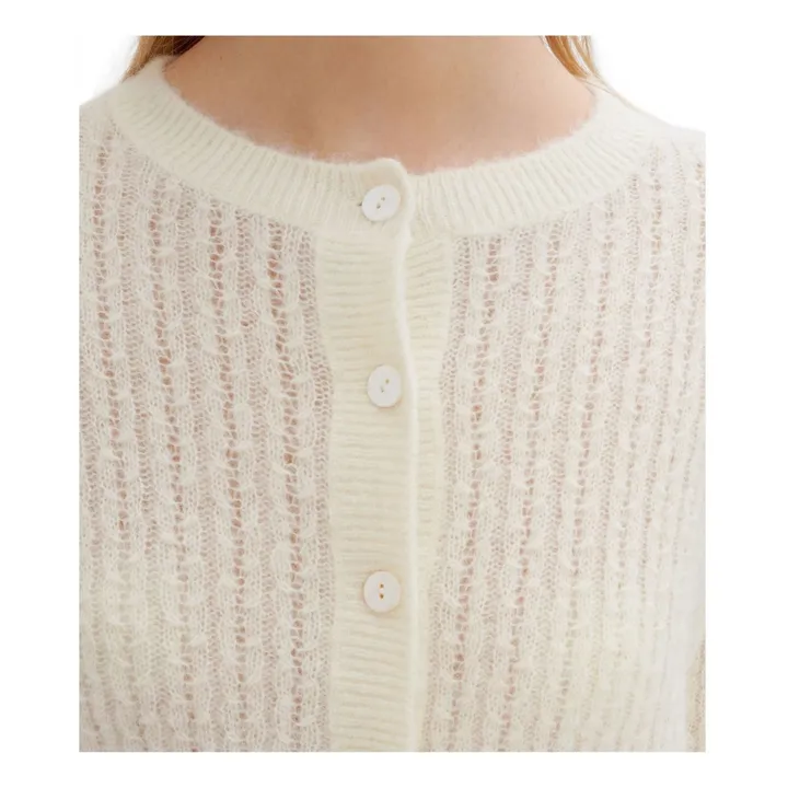 A.P.C. Gilet Milo Baby Alpaga | Blanc cassé
