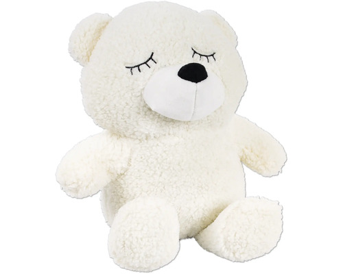 Teddy deurstopper, crème, blauw, antraciet, 25x18x25 cm