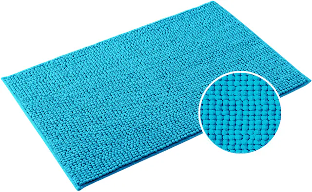 my home Badematte »Vanessa Chenille, Badvorleger, Badezimmer Teppich, Duschvorleger« Höhe 15 mm fussbodenheizungsgeeignet | schnell trocknend | strapazierfähig Uni Farben, besonders weich
