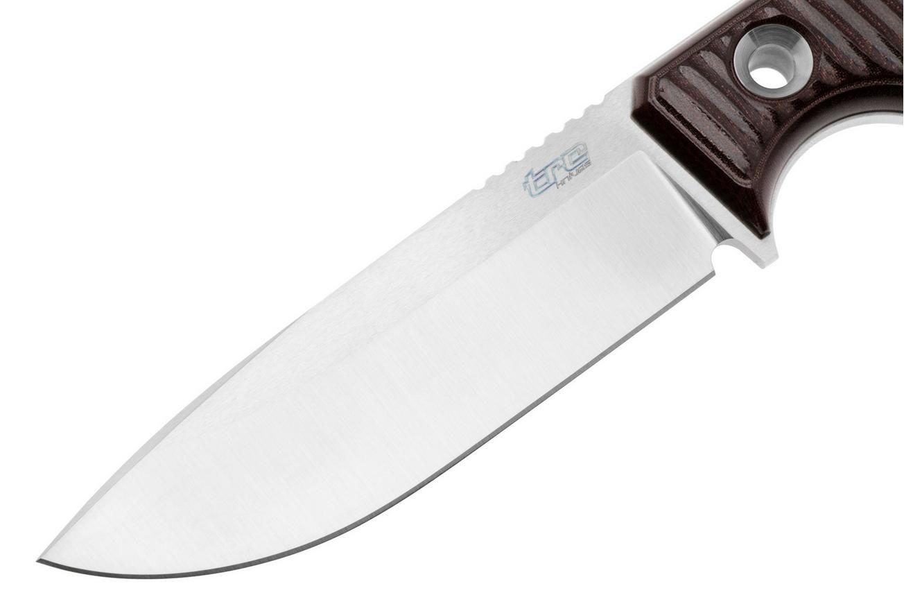 TRC Knives Polheim 15th Anniversary Edition, Satin RWL-34, Maroon Micarta survivalmes, Andrius Tricius design