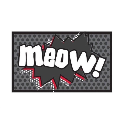 Tapetes de alimentação para animais de estimação Woof/Meow, cor Meow