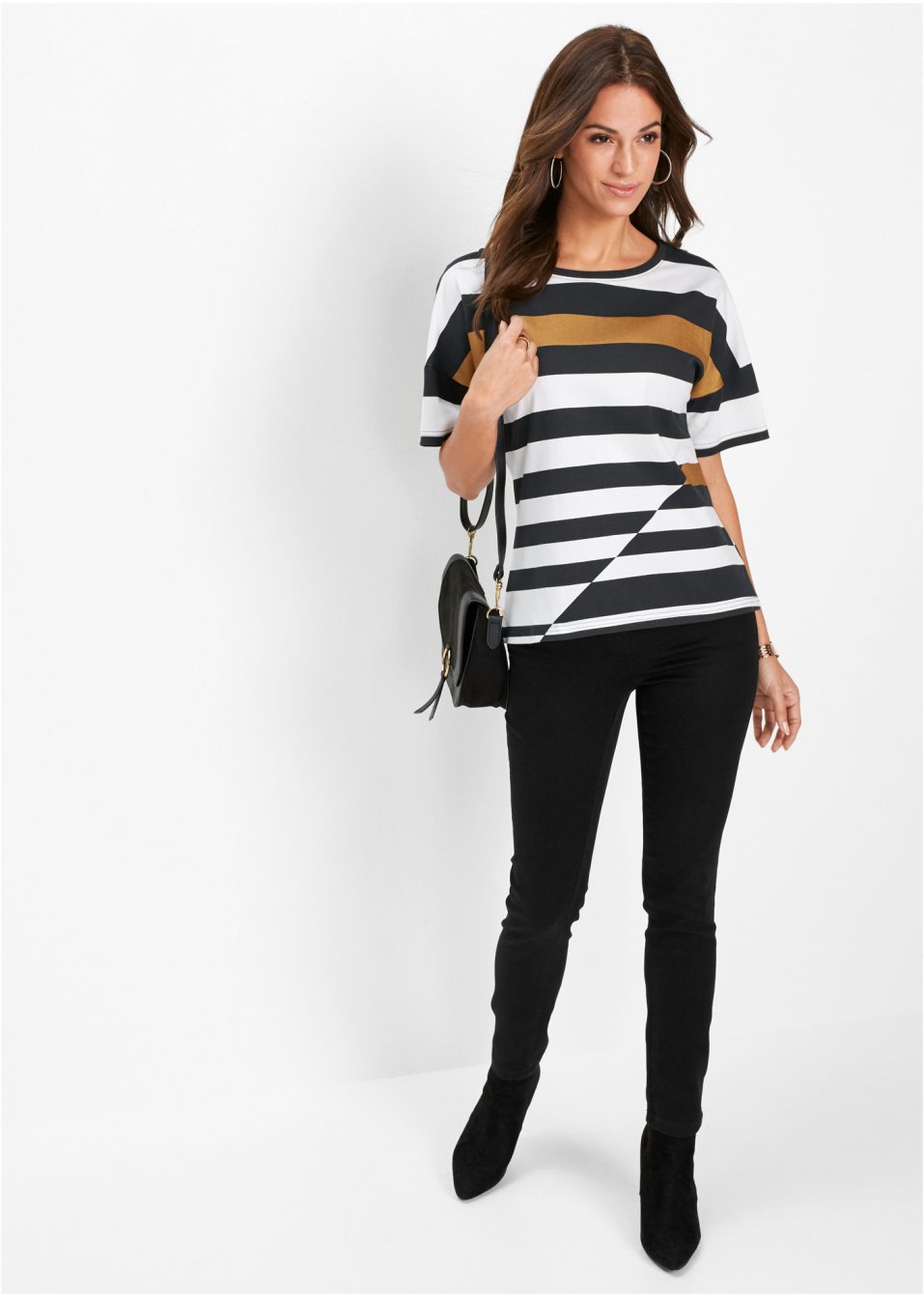 T-shirt oversize à imprimé, manches courtes