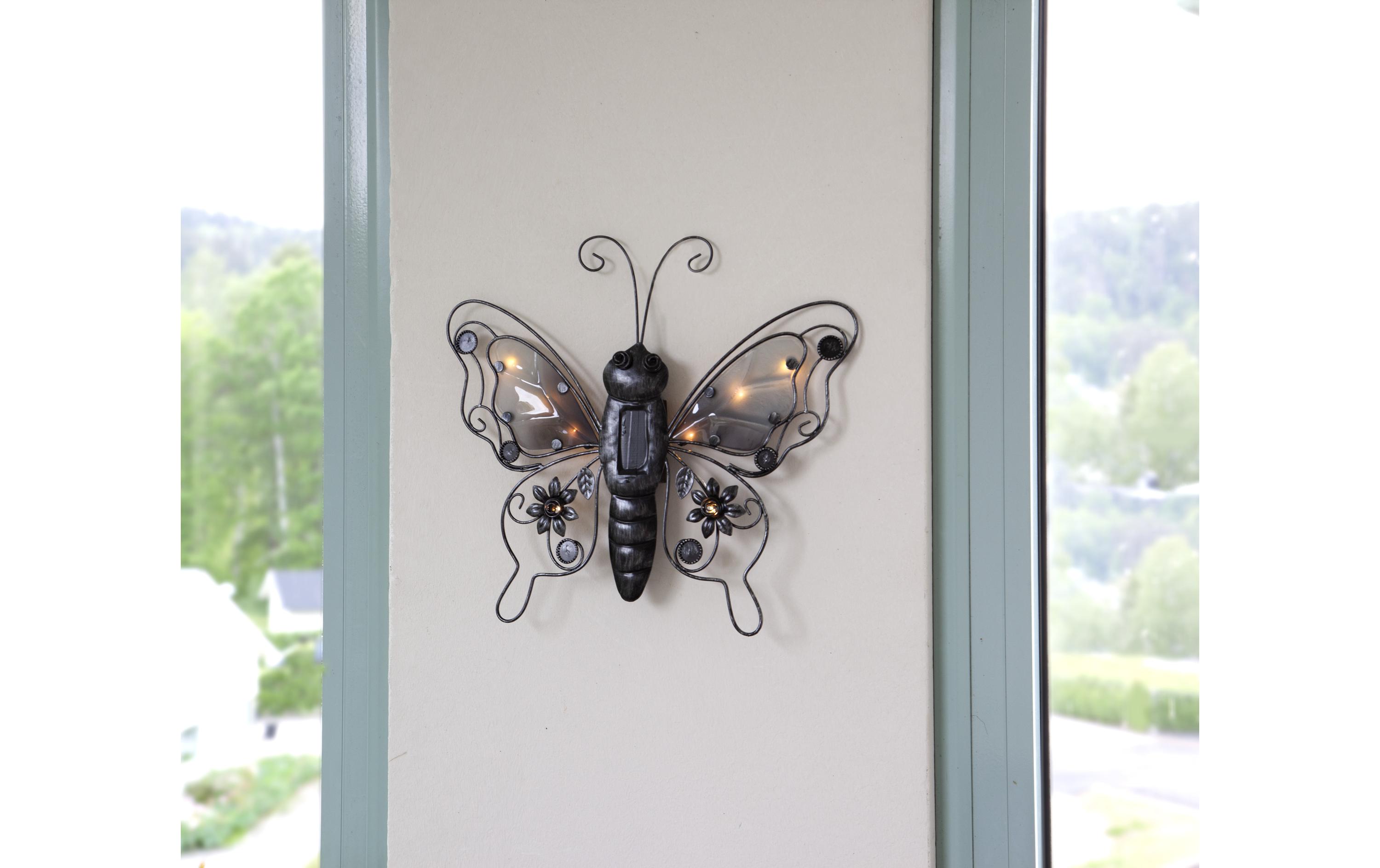 Gartenlicht Solar Butterfly, SchwarzSolar Dekolicht