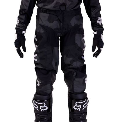 Pantalon cross Fox YOUTH 180 - STATK - Noir / Orange