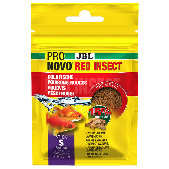 Aliment Pronovo Red Insect poissons rouges stick S 20ml