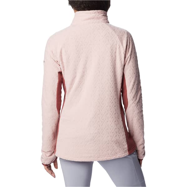 Veste polaire randonnée COLUMBIA TITAN PASS 3.0 FULL ZIP FLEECE W DUSTY PINK/BEETROOT