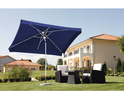 Schneider Oslo parasol, 300 x 200 x 250 cm, polyester 180 g/m², blauw